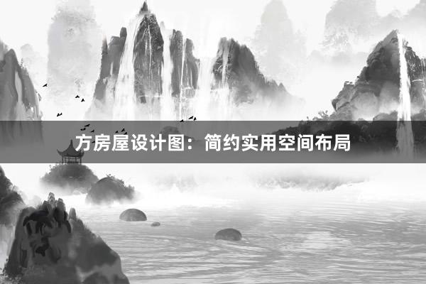 方房屋设计图：简约实用空间布局